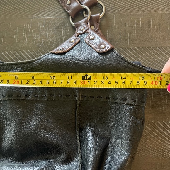 The Sak black with brown straps, leather bag. - Picture 7 of 9